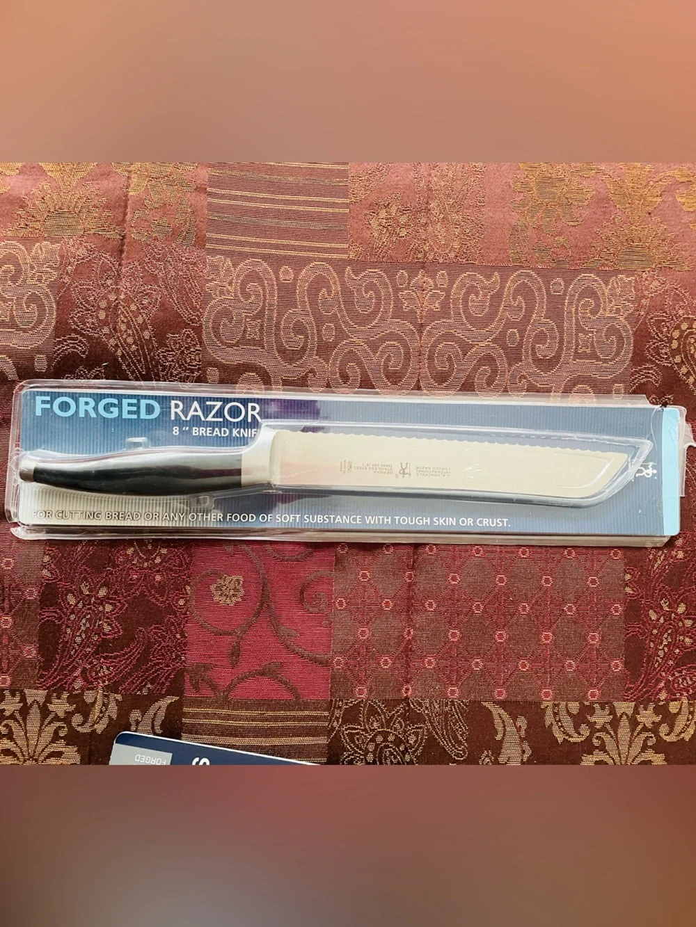 Henckels NWT Forged Razor 8” Serrated Bread Knife German Stainless Steel